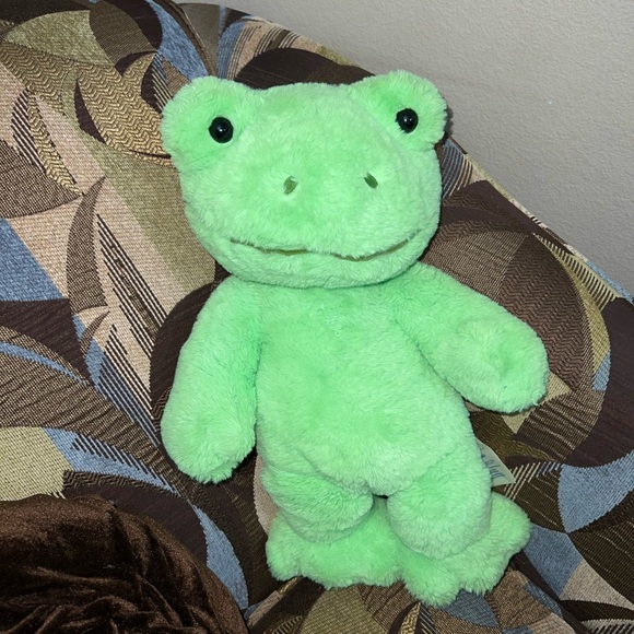 Build-A-Bear Spring Green Frog 17" with clothes - Picture 4 of 8